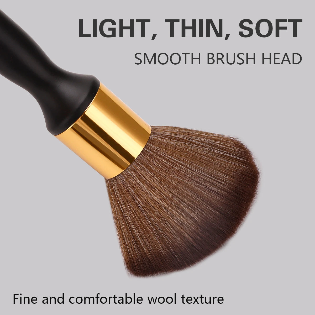 Hairdressing Soft Hair Neck Face Duster Brush, Professional Cleaning Brush for Hair Cutting, Barber Salon Styling & Makeup Tools Peaceful Pleasures Health and Wellness