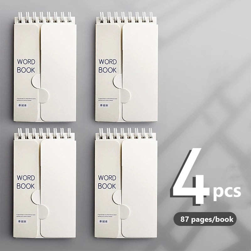 Spiral Vocabulary Word Book Portable Pocket Notebook Check List Cover
