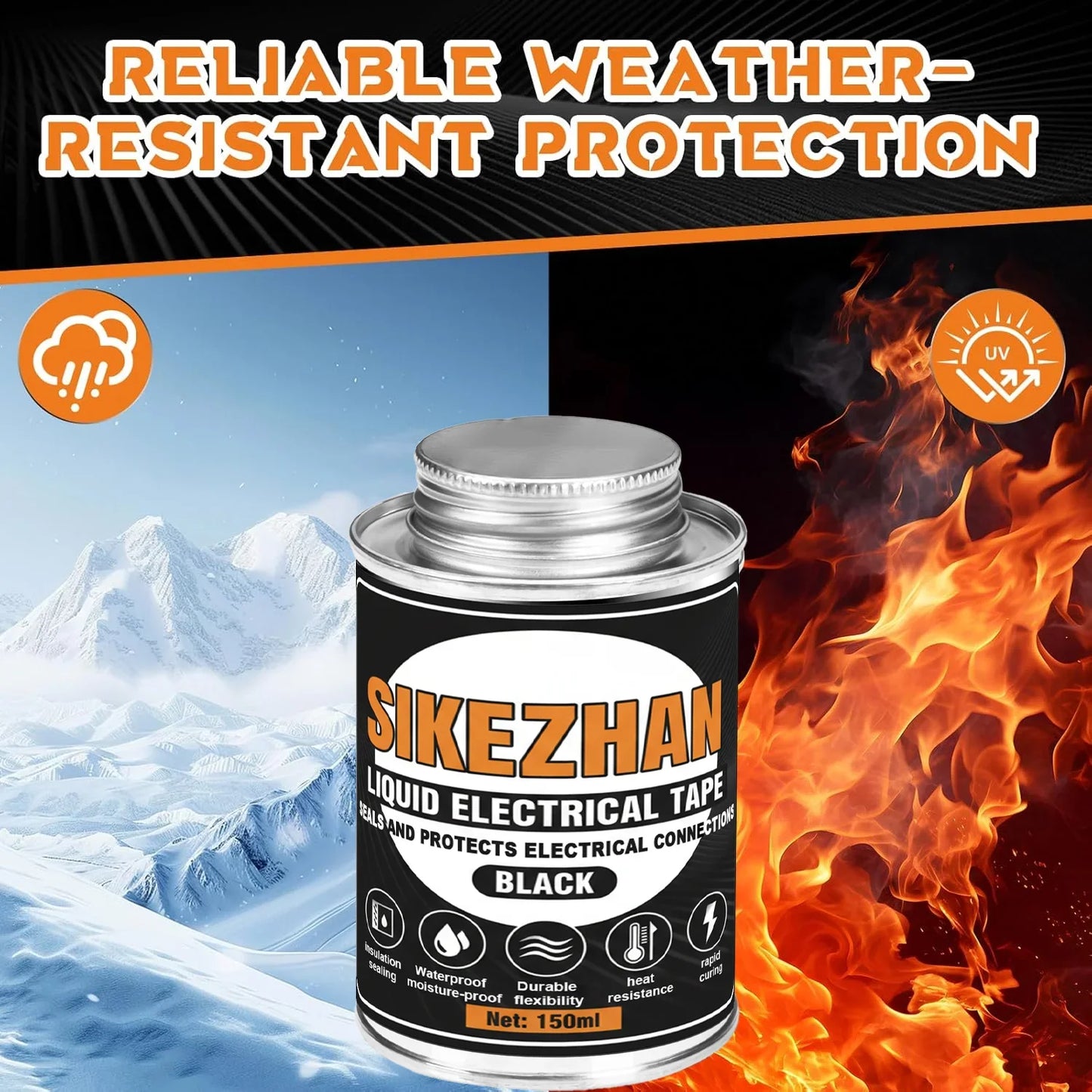 Liquid Electrical Tape – Waterproof UV-Resistant Rubberized Sealant