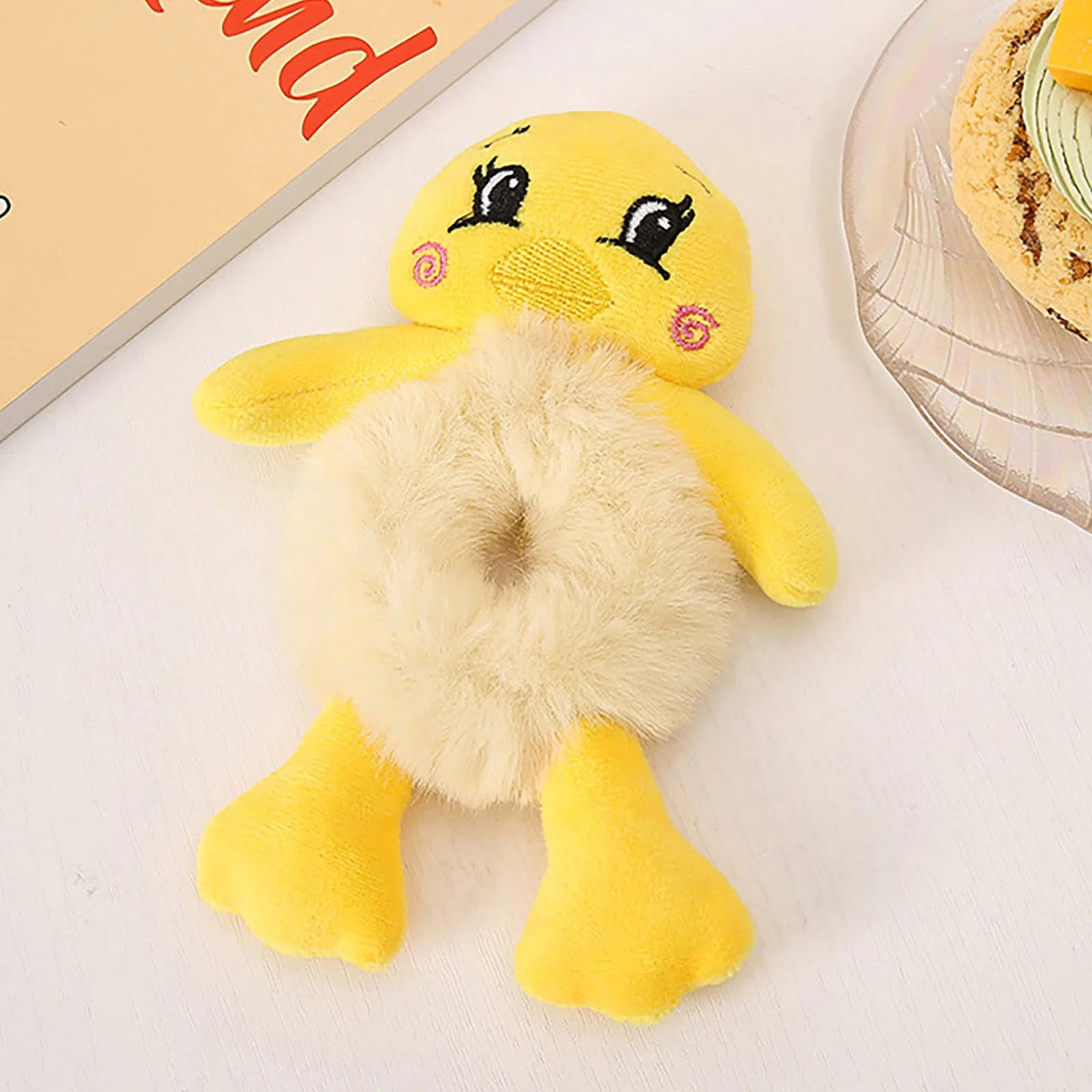 2023 Women's Fashion Plush Hair Tie Cute 3D Cartoon Tie Hair Headrope Horsetail Pouch Peaceful Pleasures Health and Wellness