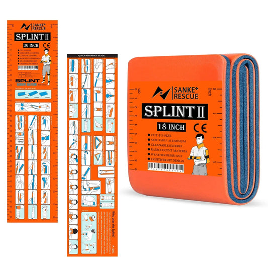 High-Quality First Aid Splint 36/18"X4.3" SANKE RESCUE Wrist Thumb Support Tendonitis IFAK Protective Guard Right/Left Hand Peaceful Pleasures Health and Wellness