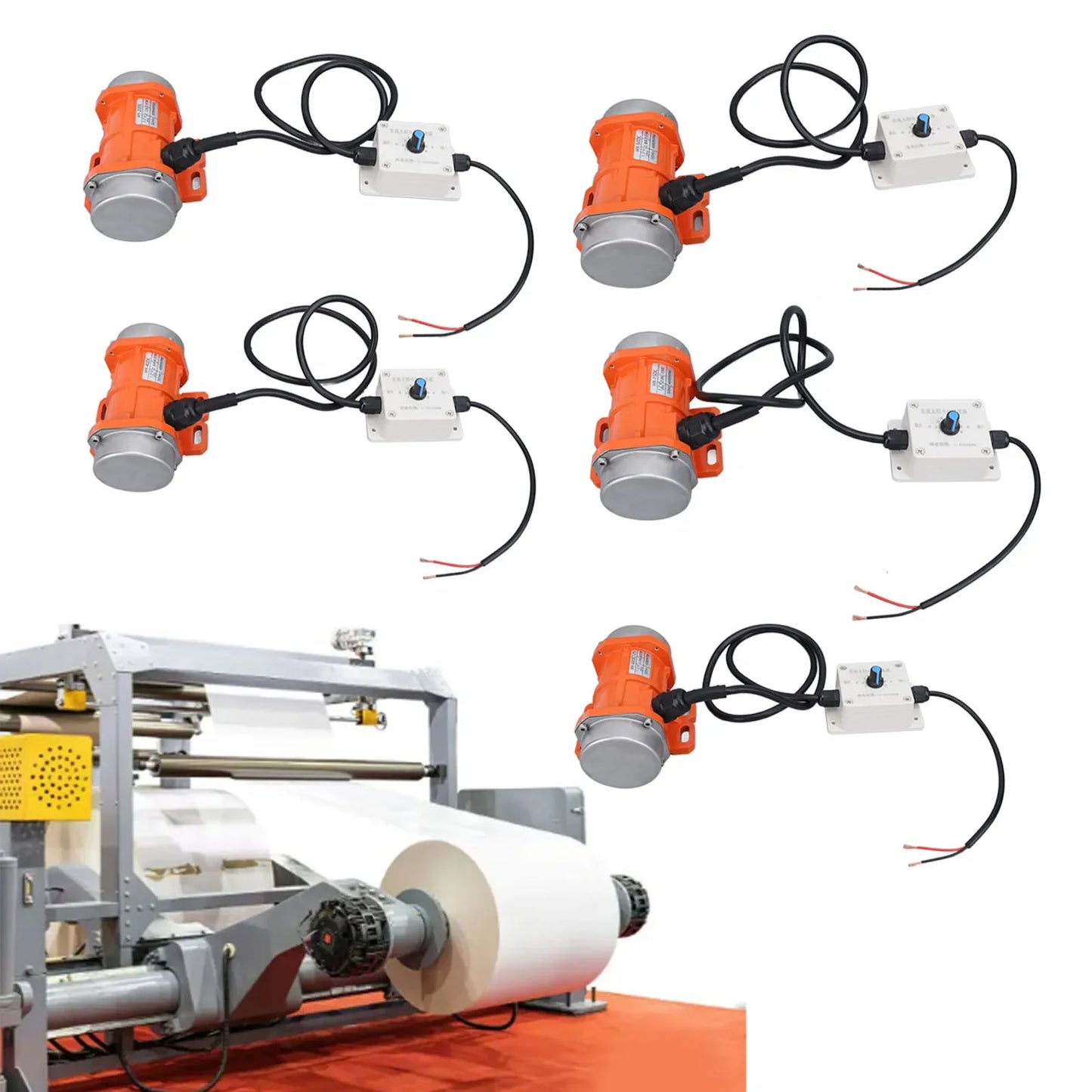 DC 12V Concrete Vibrator Motor 4000RPM Brushless Aluminum Alloy IP65