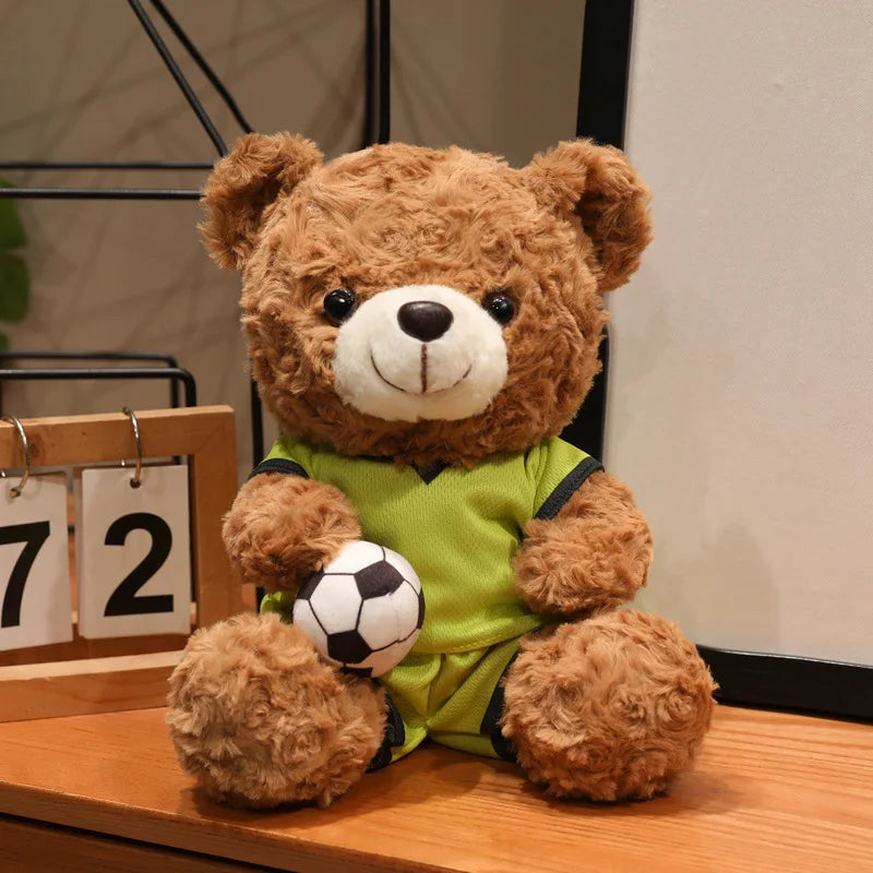 Soccer Teddy Bear Plush Toy | Football Fan Gift 23cm