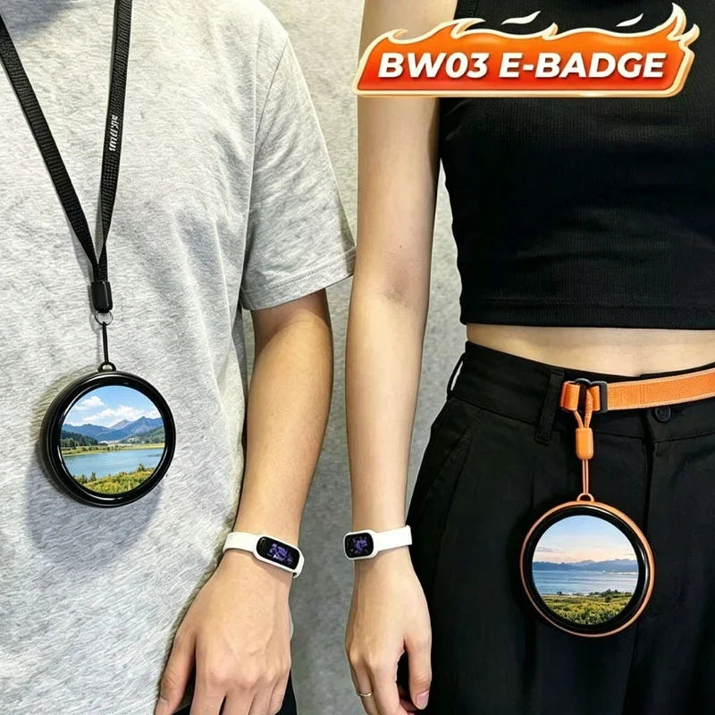 HD Touch Screen Smart Digital Badge – GIF & Video Display