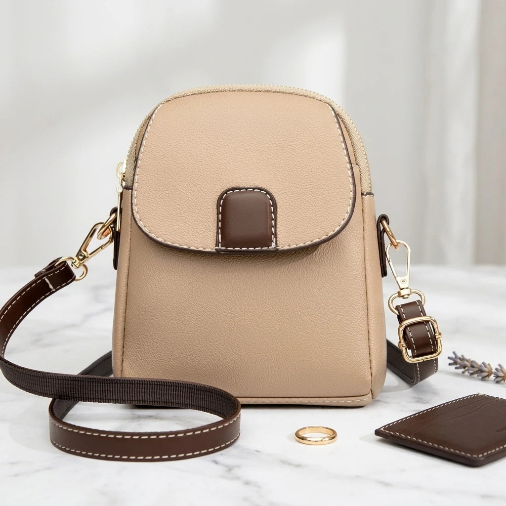 Women Soft Leather Shoulder Phone Bag Crossbody Purse with Adjustable Strap for Daily Use Peaceful Pleasures Health and Wellness