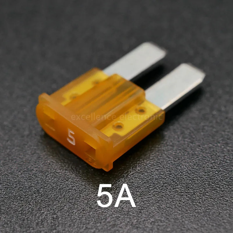 100/50/10pcs Mini M2 Car Fuse Long Foot Insert 5Amp 7.5Amp 10Amp 15A 20A 25A 30A 32V Zinc Auto Fuse Electric Peaceful Pleasures Health and Wellness