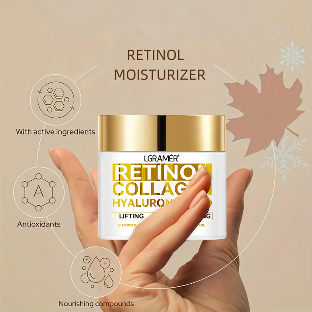 REAROYA Retinol Face Cream – Collagen & Hyaluronic Acid 30/60ml