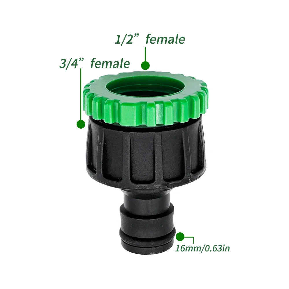Garden Watering Hose ABS Quick Connector 1/2” End Double Male Hose Coupling Joint Adapter Extender Set For Hose Pipe Tube Peaceful Pleasures Health and Wellness