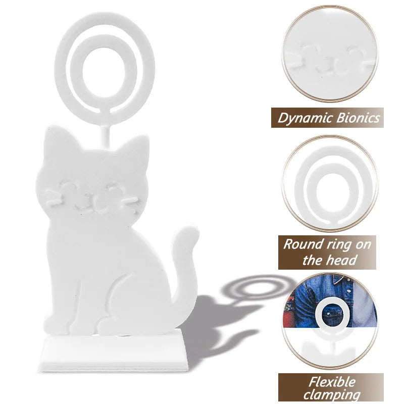 Cat Shape Table Number & Photo Holder – Home & Dining Decor