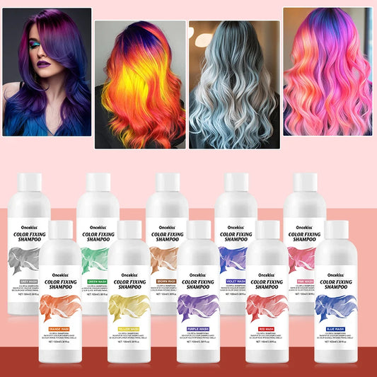 Color-Fixing Hair Dye Shampoo — 10 Shades, Nourishing, Daily & Cosplay Use | 100ml Peaceful Pleasures Health and Wellness