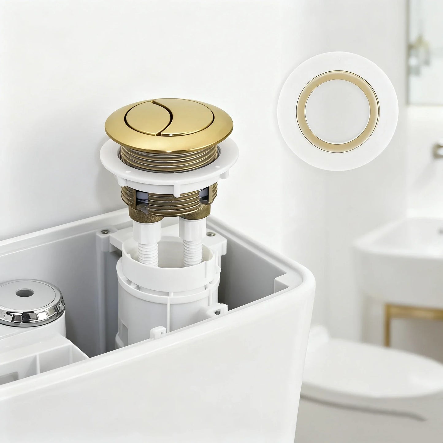 Dual Flush Toilet Tank Button | 38/48/58mm Compatible