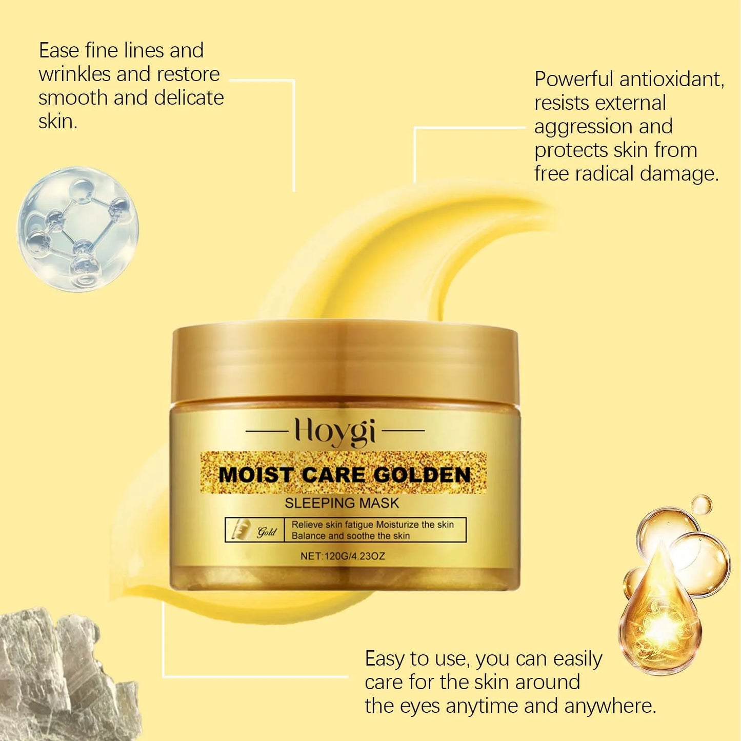 Gold Sleeping Mask – Niacinamide, Pore Tightening & Brightening