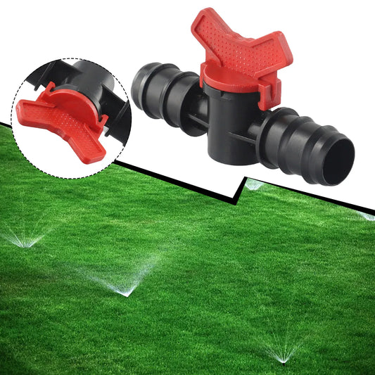 Shut-off Valve Ball Connector PE Pipe PN4 Drip Hose 16 20 Irrigation Peaceful Pleasures Health and Wellness
