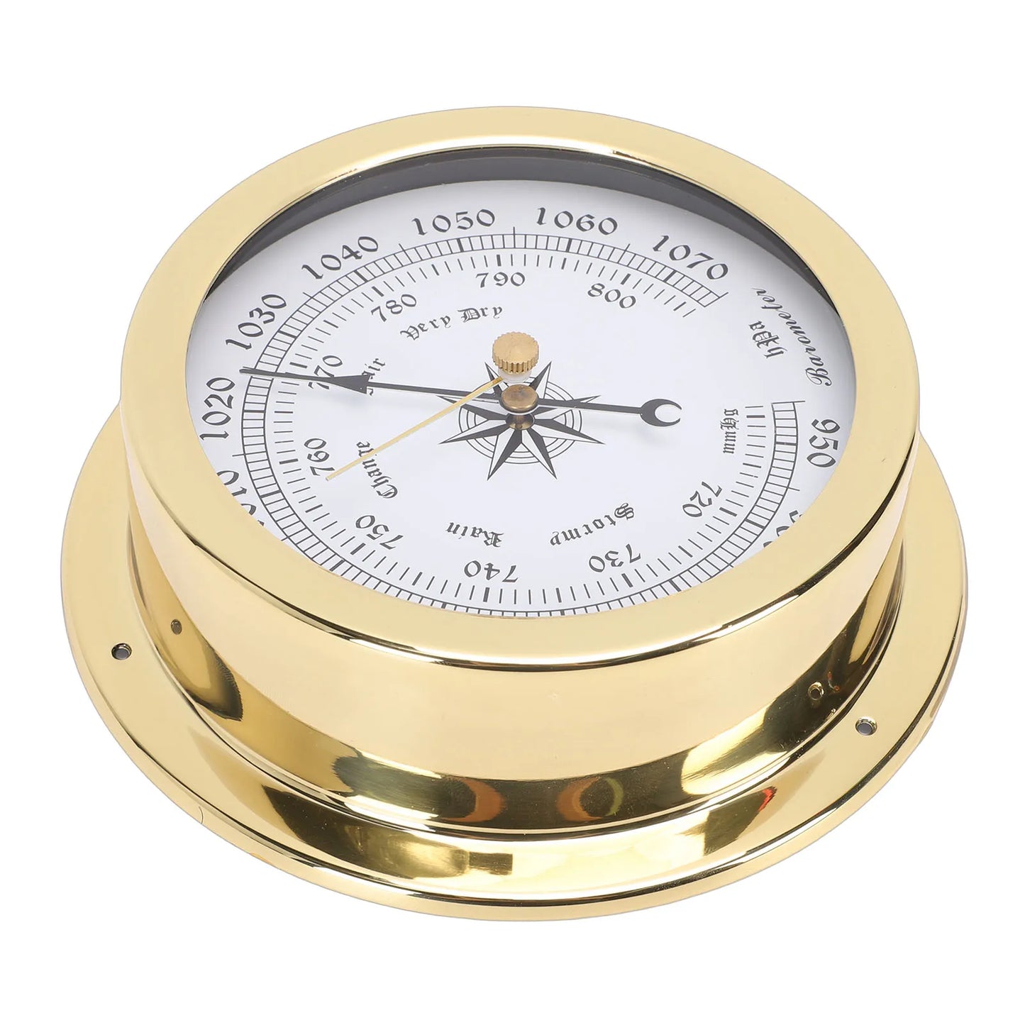 4.7" Brass Marine Barometer | Yacht & Boat Air Pressure Gauge