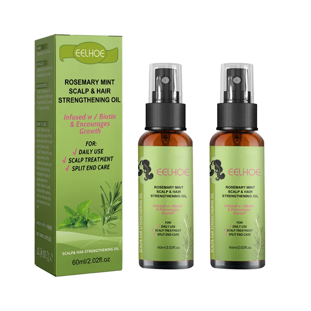 Scalp & Hair Strengthening Oil Effectively Repairing Damaged Scalp Reduce Dandruff Control Oil Moisturizing Hair Essential Oil Peaceful Pleasures Health and Wellness 2pcs