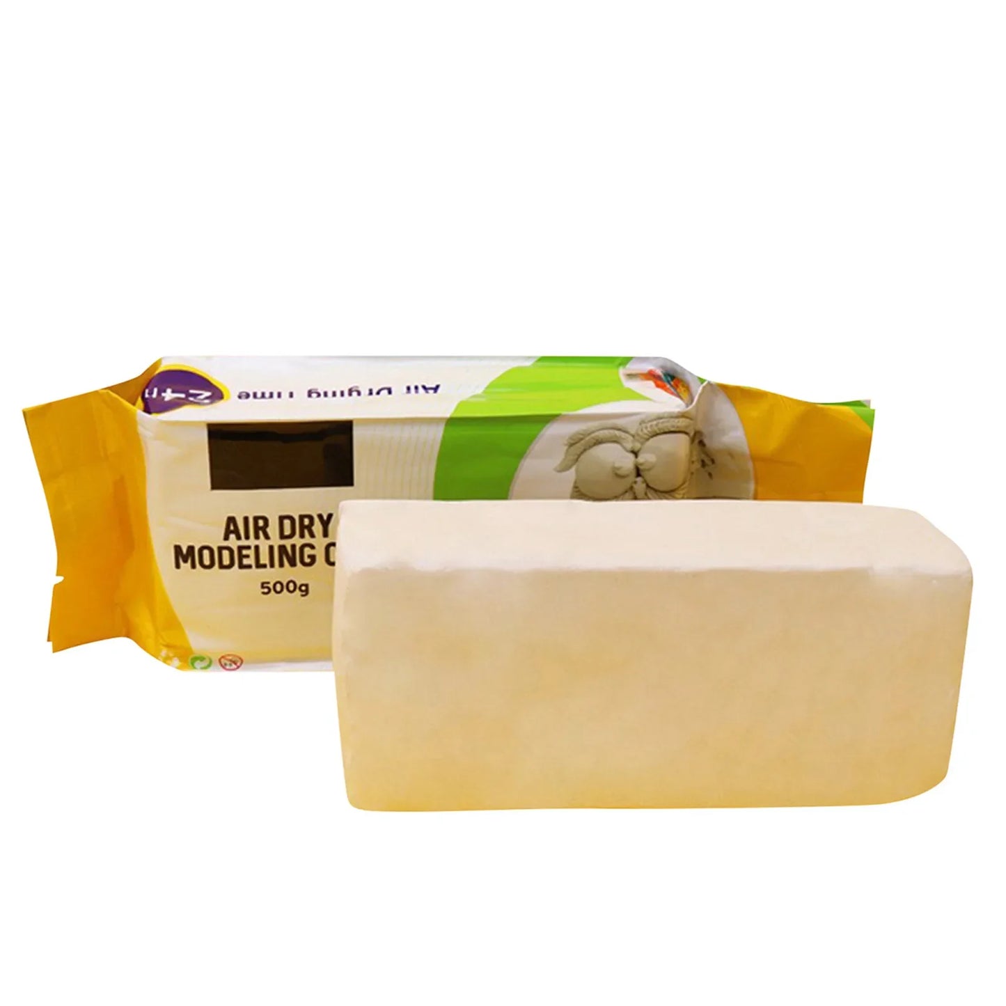 Air Dry Modeling Clay 500g – Soft Sculpting Clay for Kids & Adults