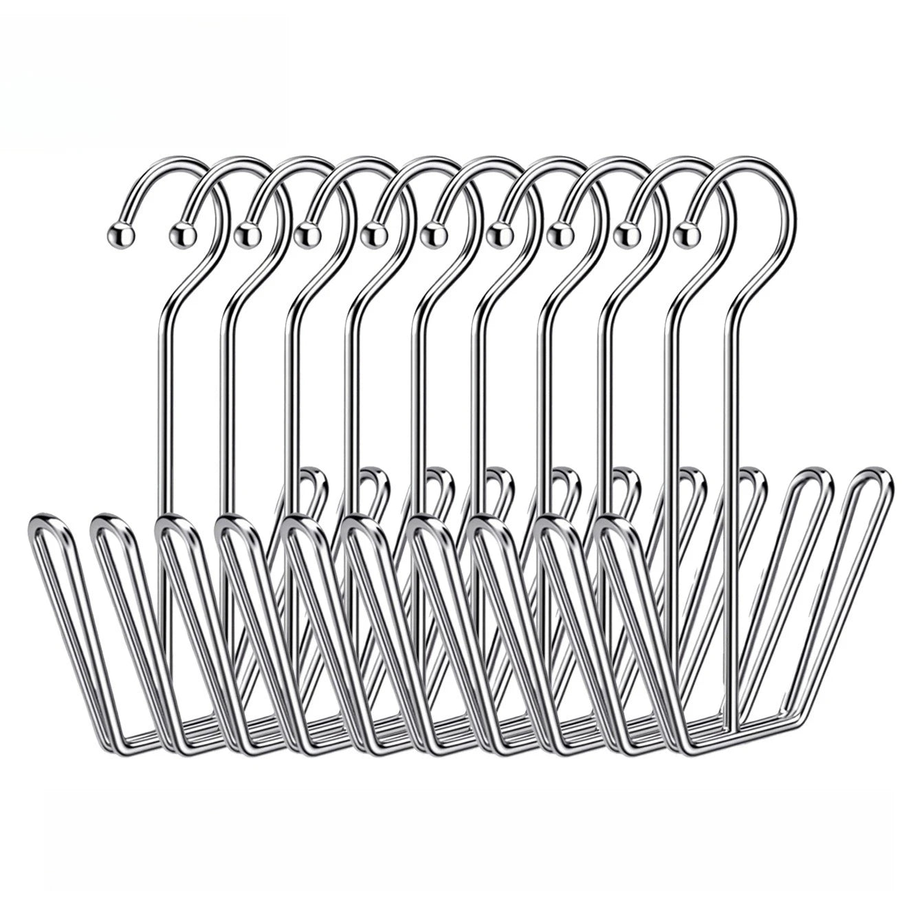 Stainless Steel Hanging Shoe Drying Rack – Windproof Hook