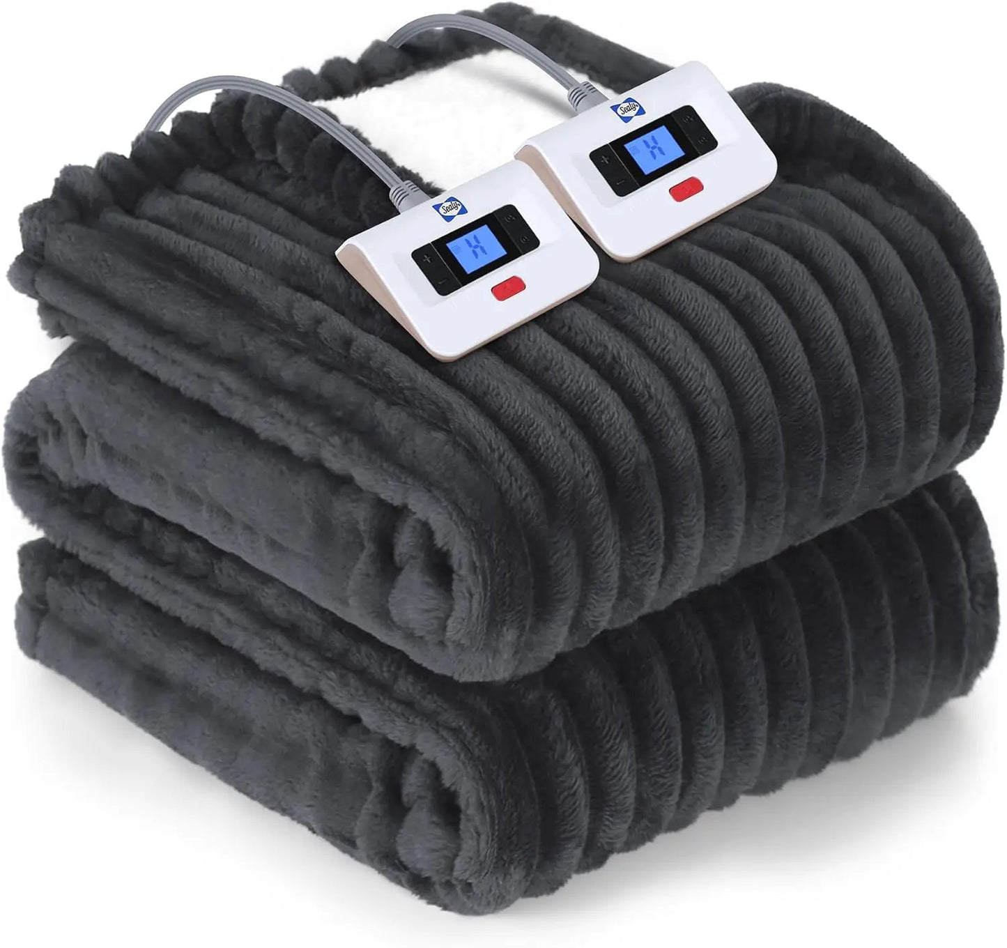 Queen Reversible Heated Blanket – Dual Control, 10 Levels Peaceful Pleasures Health and Wellness United States