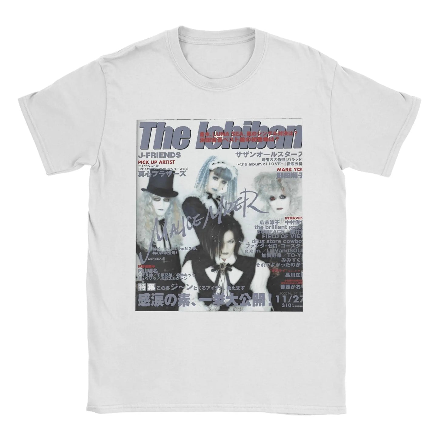 Malice Mizer T Shirt Men's 100% Cotton Funny T-Shirt Round Neck Rock Band Tees Short Sleeve Clothes Original Peaceful Pleasures Health and Wellness