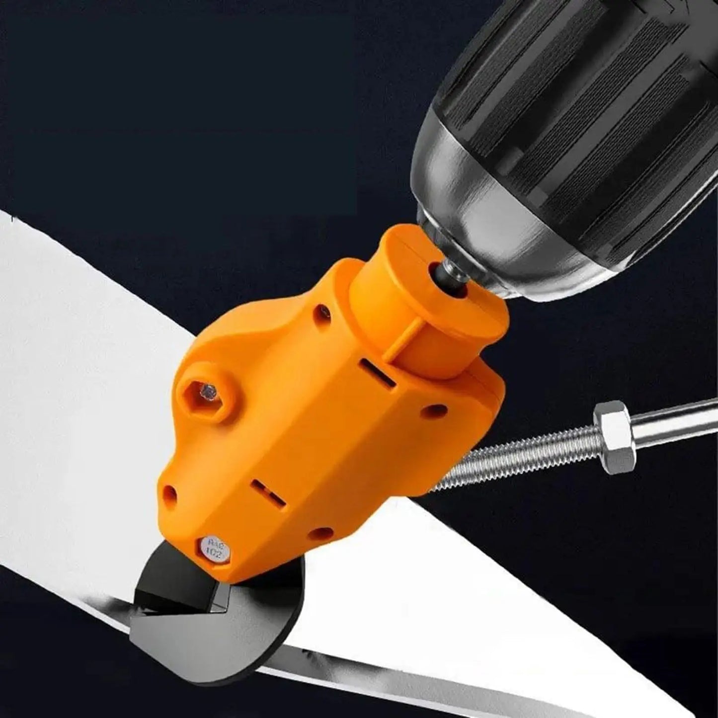 Metal Shears Drill Attachment Drill Metal Cutter Attachment Workshop Repair Accessory Electric Cutting Tool Part for Iron Peaceful Pleasures Health and Wellness