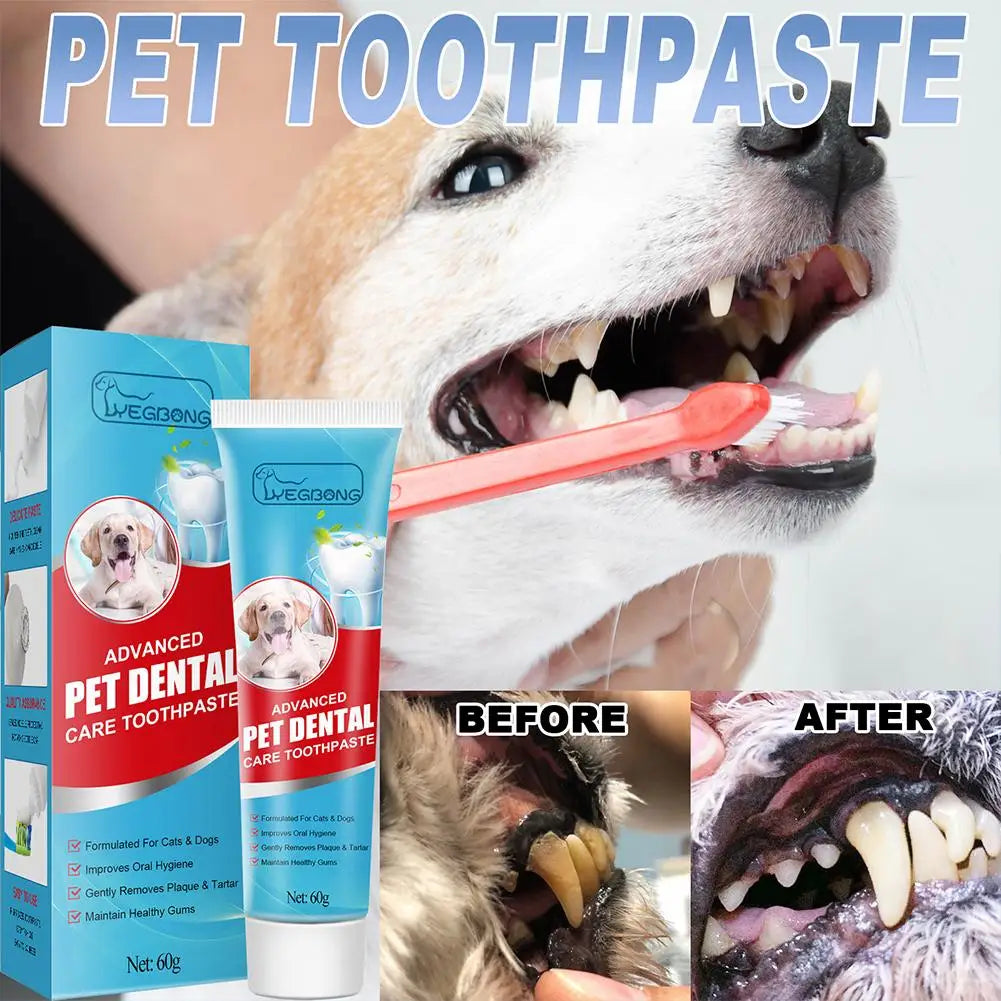 Pet Toothpaste for Dogs & Cats – Fresh Breath & Plaque Care