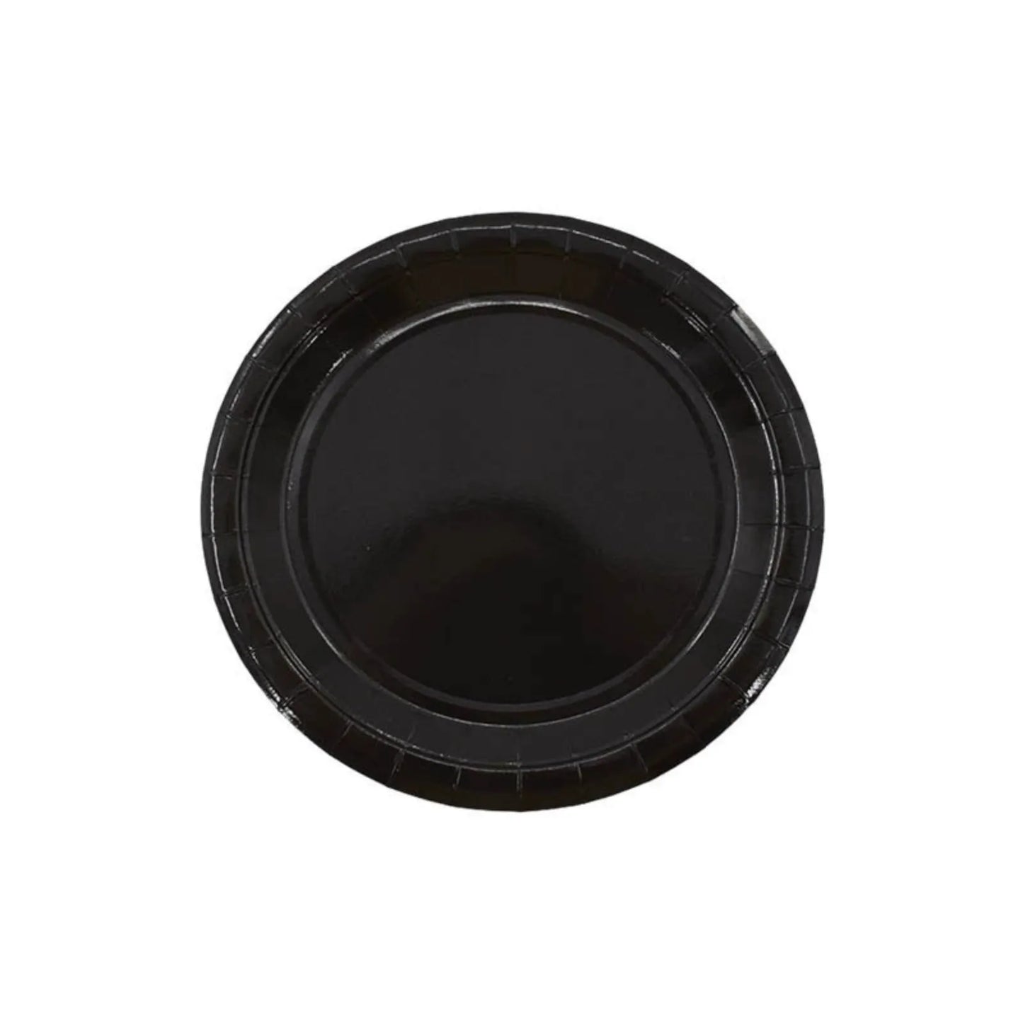 9-Inch Disposable Paper Plates for Parties – Pack of 10 Disposable Paper Plates Peaceful Pleasures Health and Wellness Black