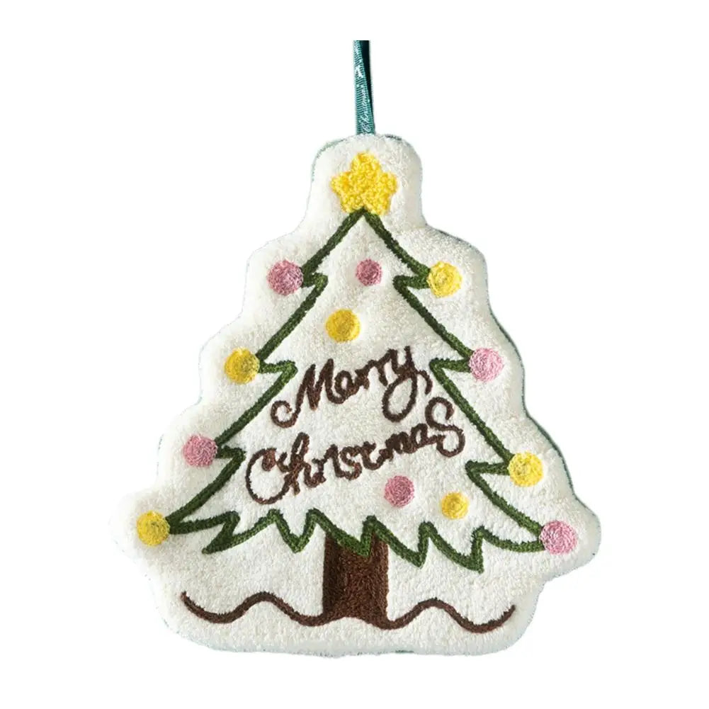 Christmas Hand Towels | Snowman Coral Fleece Kitchen & Bath Decor