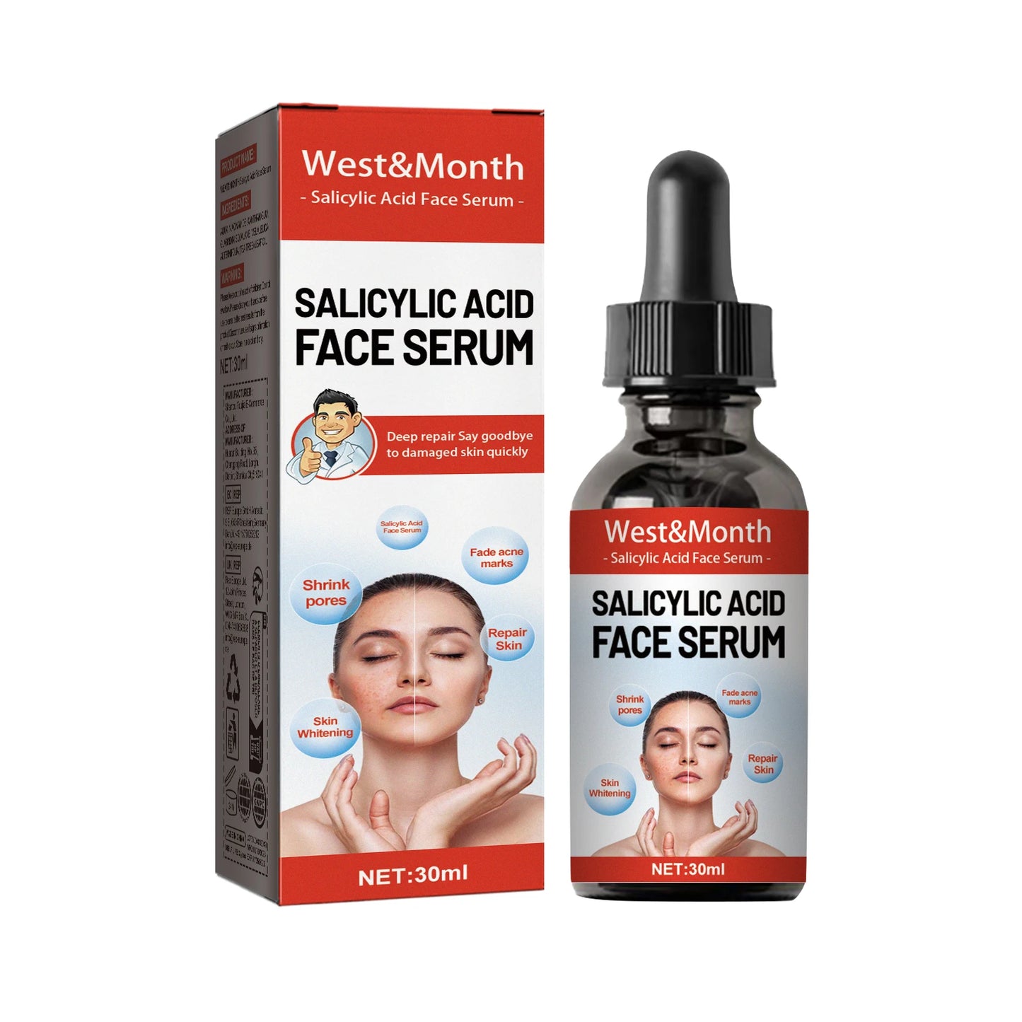 Salicylic Acid & Niacinamide Face Serum – Pore & Brightening