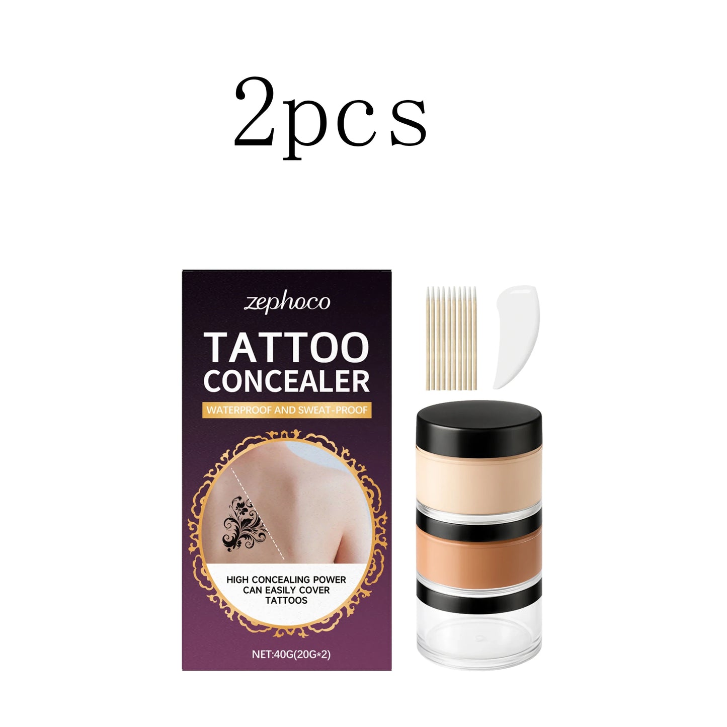 Soft Mist Tattoo & Scar Concealer – Full Coverage Cream 40g