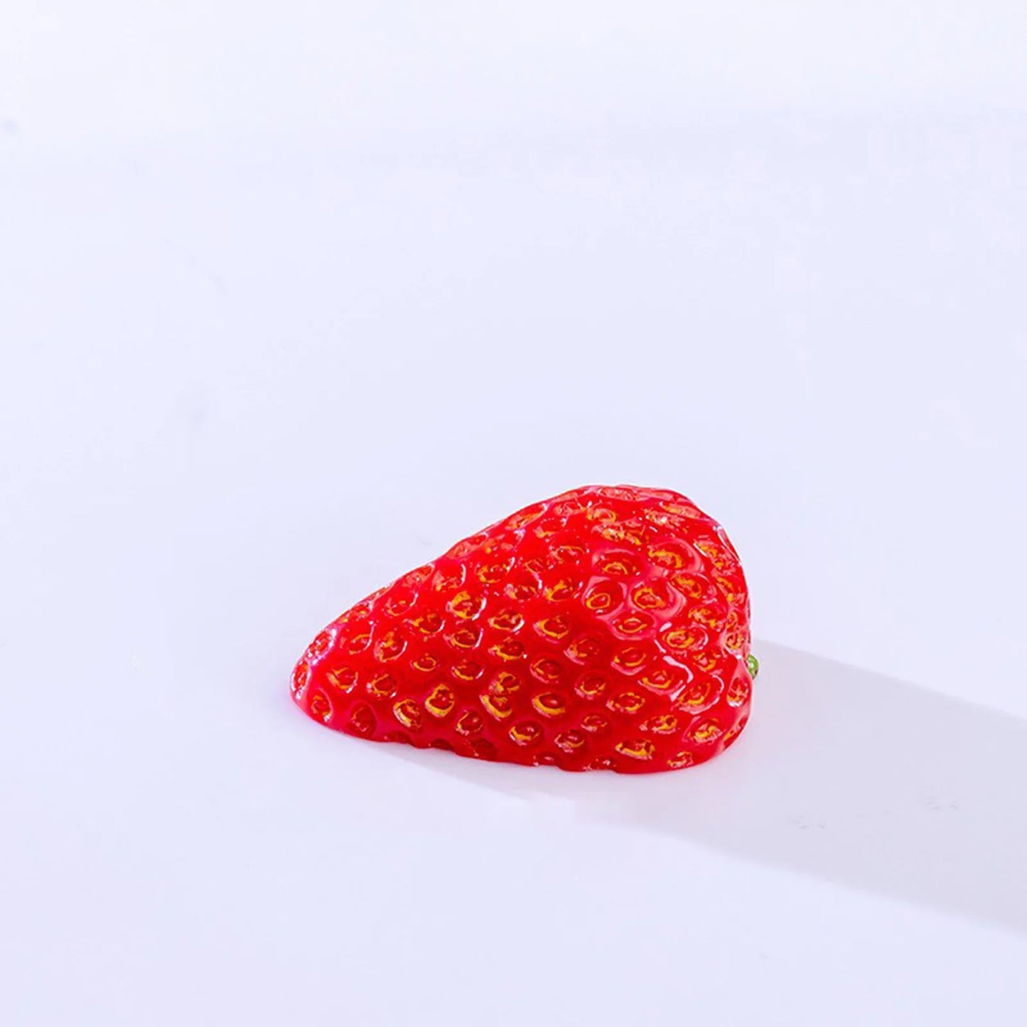 Miniature Resin Fruit Figurines – Litchi & Strawberry Desk Decor