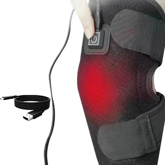 Electric knee heating pad - A USB-powered warming knee strap, suitable for joints, with adjustable heating band, ideal for daily Peaceful Pleasures Health and Wellness