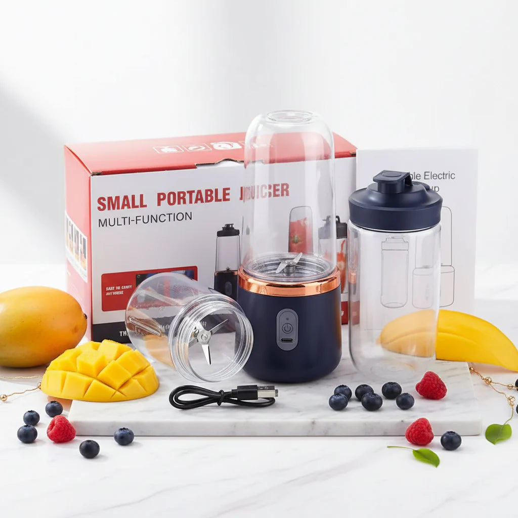 Portable USB Mini Juicer Cup – Travel Blender for Smoothies