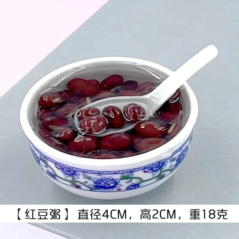1PCS 4cm Miniature Chinese Desserts Dollhouse Bowl Desserts Food Mini Pretend Food Doll Kitchen Decor Accessories Home Kawaii Peaceful Pleasures Health and Wellness 5