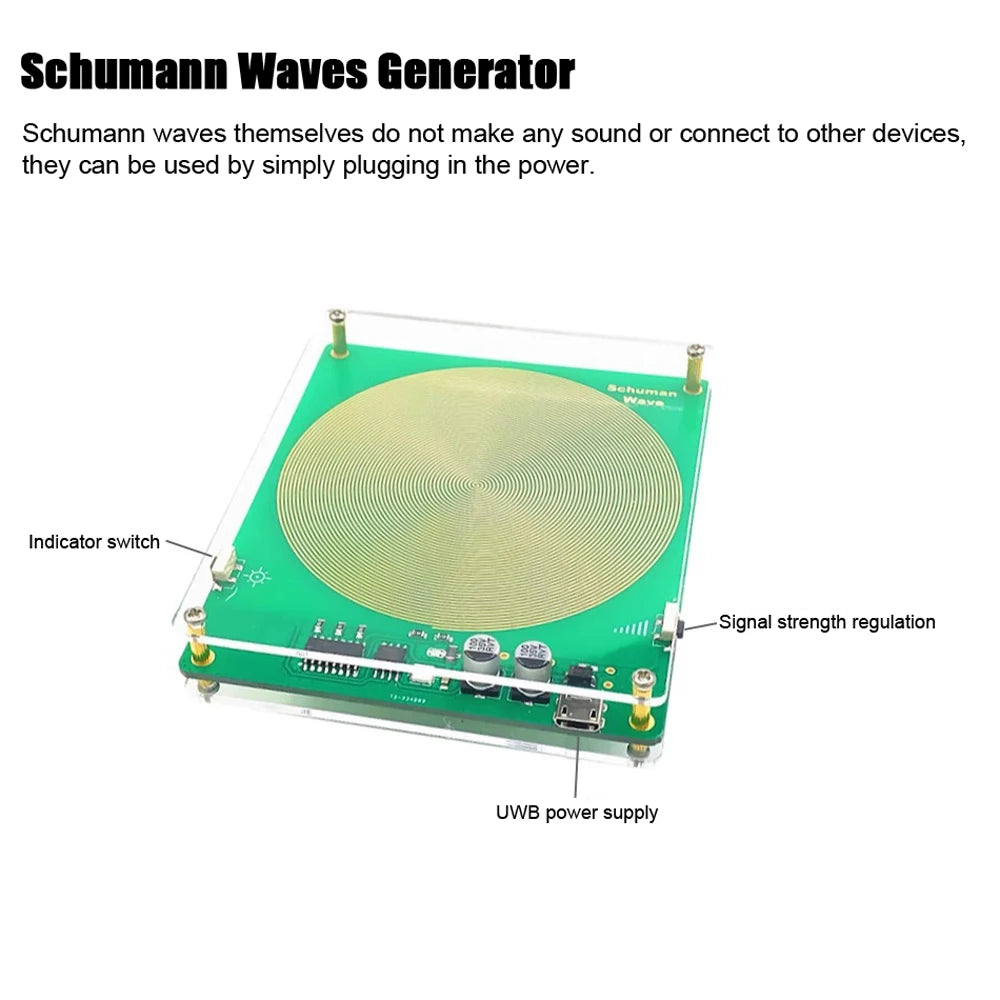 High Power Schumann Waves Generator 7.83Hz Pure SineWave Generator Earth Resonant Frequency Generator Peaceful Pleasures Health and Wellness