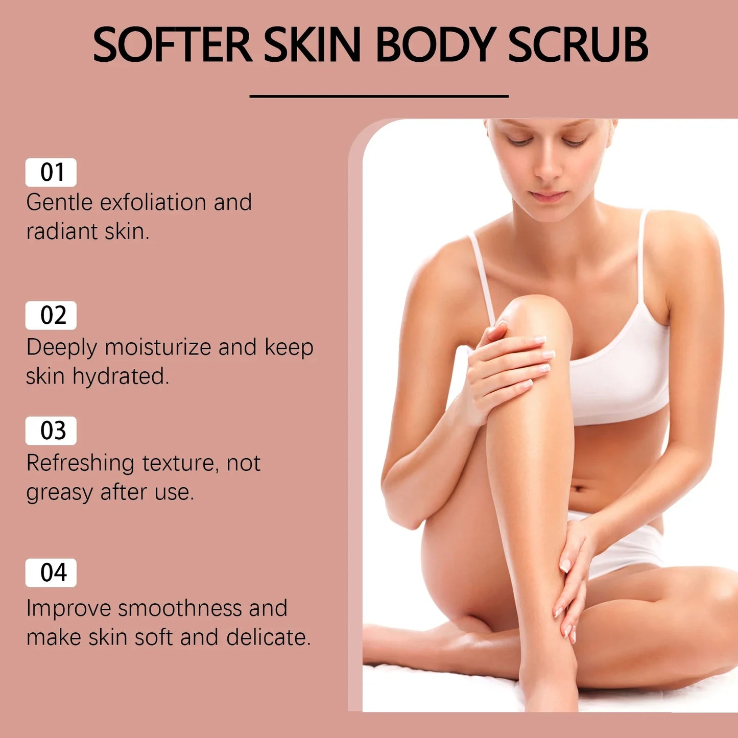Honey Peach Body Scrub – Exfoliating & Brightening | Hoygi