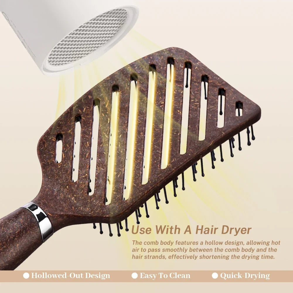 Hollow Out Anti-Static Hair Brush – All Hair Types