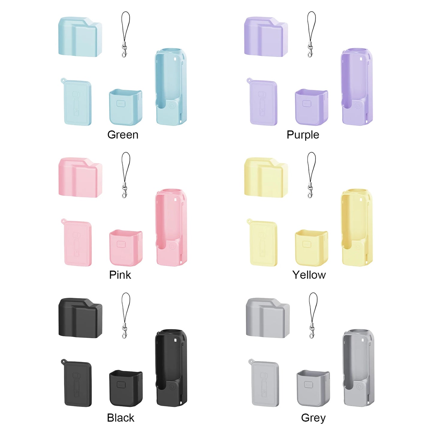 Thick Soft Silicone Case with Lanyard Soft Silicone Cover Shockproof Protective Shell for DJI Osmo Pocket 4 Gimbal Camera Peaceful Pleasures Health and Wellness