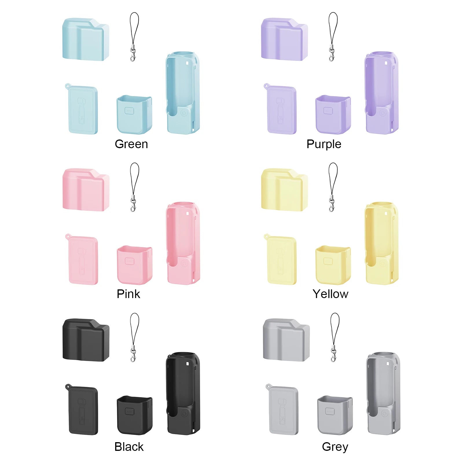Thick Soft Silicone Case with Lanyard Soft Silicone Cover Shockproof Protective Shell for DJI Osmo Pocket 4 Gimbal Camera Peaceful Pleasures Health and Wellness