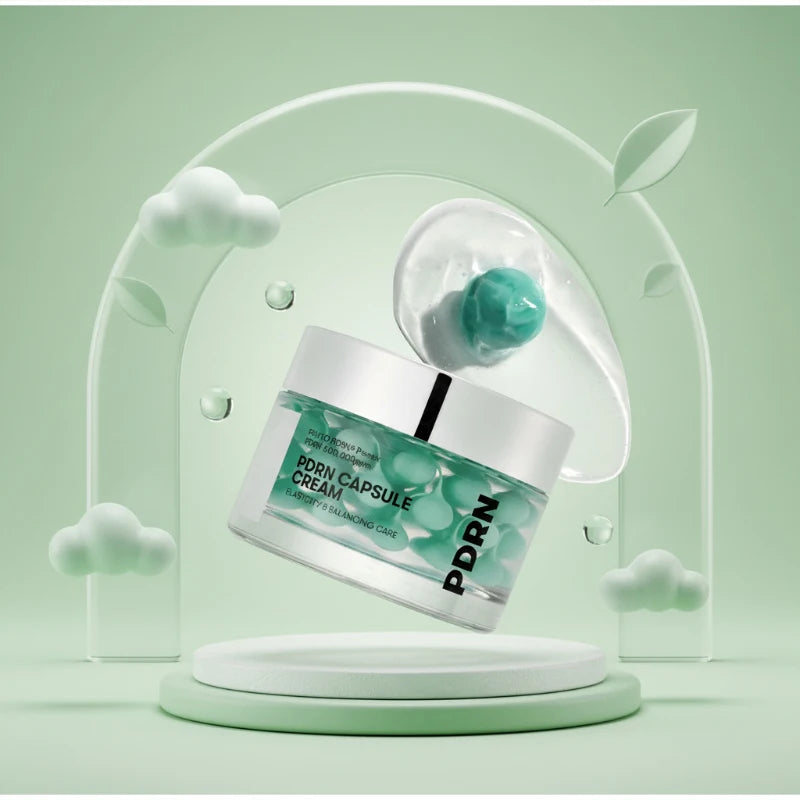 PDRN Capsule Cream Lifting & Plumping Long-lasting Moisturizing Makes Skin Glow Korean Skin Care Seaweed Green Nourishing Cream Peaceful Pleasures Health and Wellness