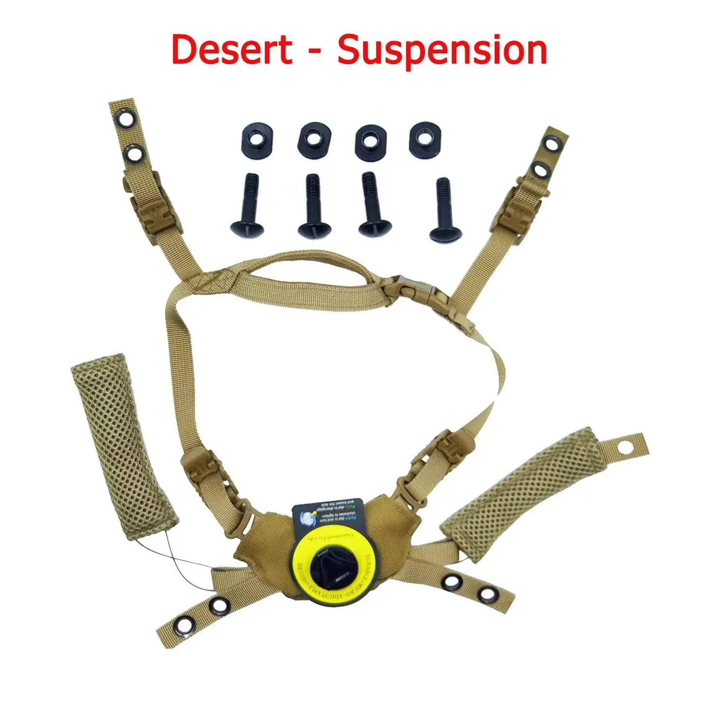 NEW Upgraded Team Wendy Helmet Hanging Suspension System Chin Strap for Team Wendy FAST MICH Tactical Helmet Accessories Peaceful Pleasures Health and Wellness Khaki Suspension