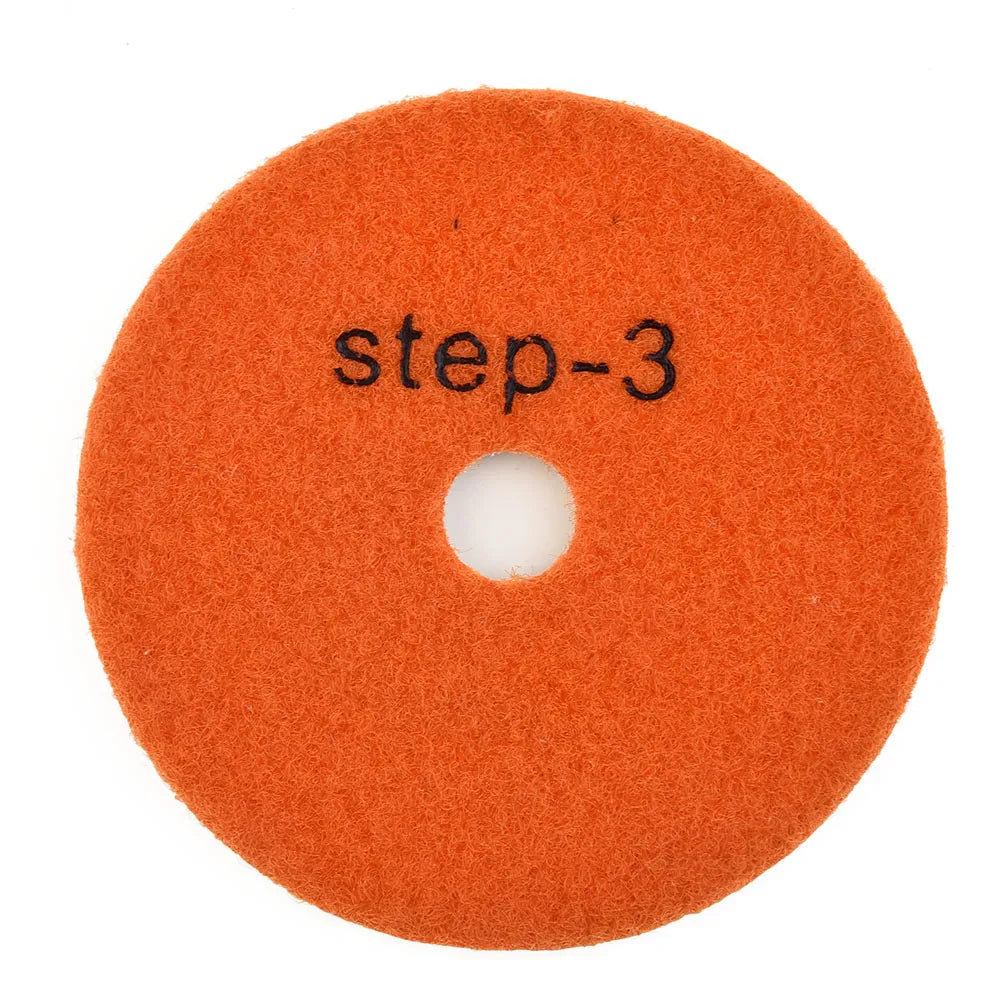 Dry Wet 3 Step Flexible Polishing Pads Granite Tool Pad Sanding Disc