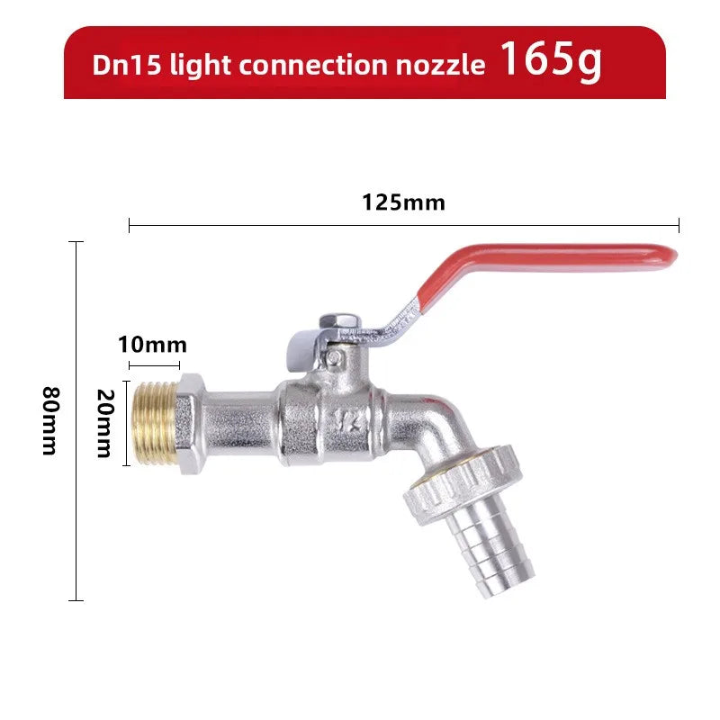 1/2" Brass IBC Tank Faucet | Antifreeze Garden Water Tap Valve