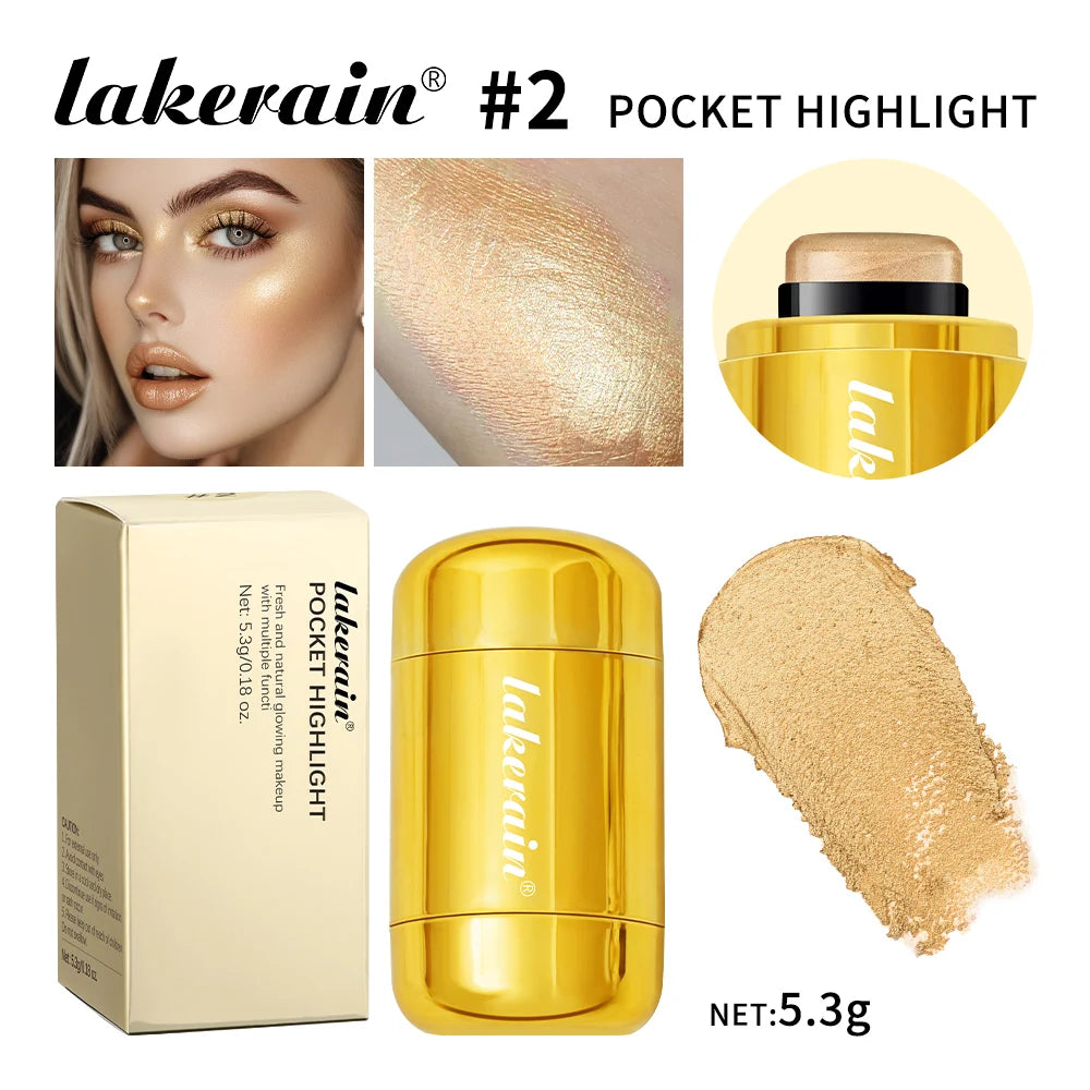 4Colors Highlighter Stick Brightening Skin Tone Contouring Natural Stereo Concealer Blush Multi-Purpose Stick Peaceful Pleasures Health and Wellness 02