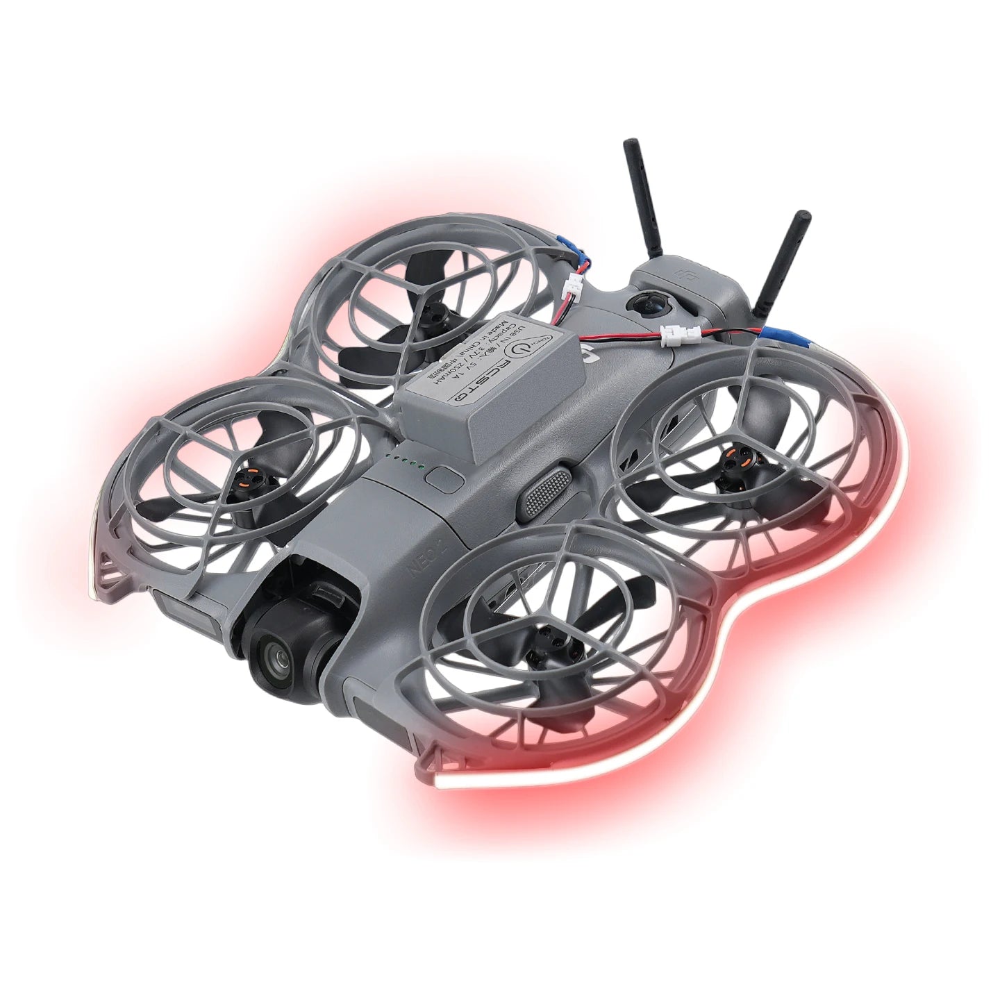 LED Night Flight 3-Level Brightness Adjustable For DJI Neo2 Light Strip Waterproof Lamp Belt For DJI Neo2 Drones Accessories Peaceful Pleasures Health and Wellness Red
