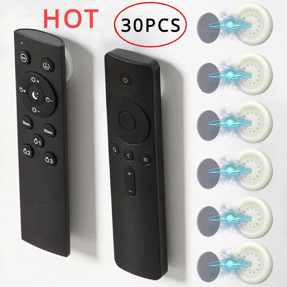Magnetic Wall Hook Ring – Key & Remote Holder (2–30 Pack)