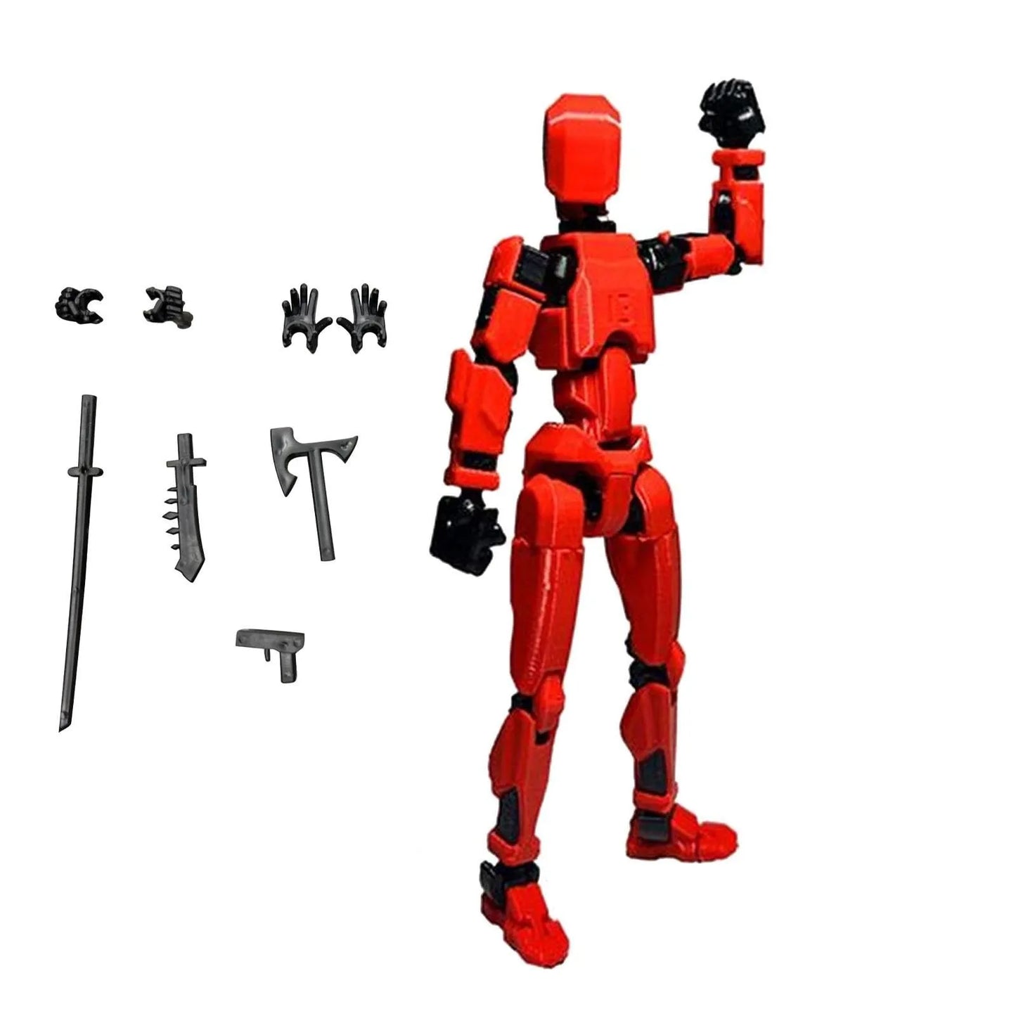 Titan 13 Wings Robot Action Figure – T13 Poseable Toy 13cm