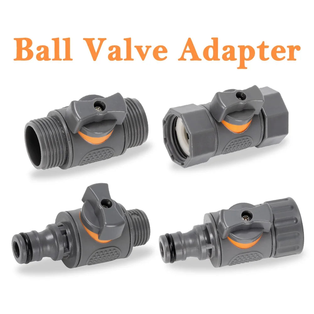 16mm 3/4" Ball Valve Adapter Extender Female Male Thread Stop Water Garden Irrigation Pipe Tube Connect Repair Coupling Joints Peaceful Pleasures Health and Wellness
