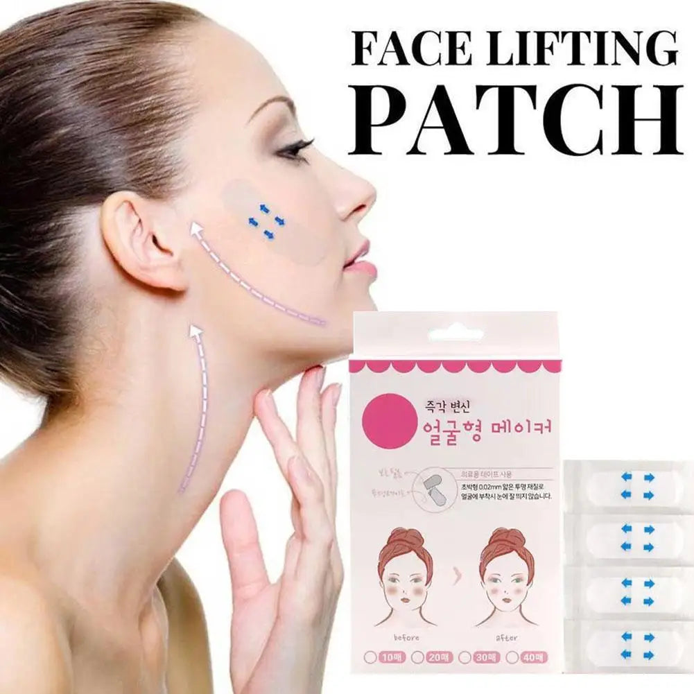 SADOER Invisible Face Lift Tape – 40 V-Shape Chin Patches
