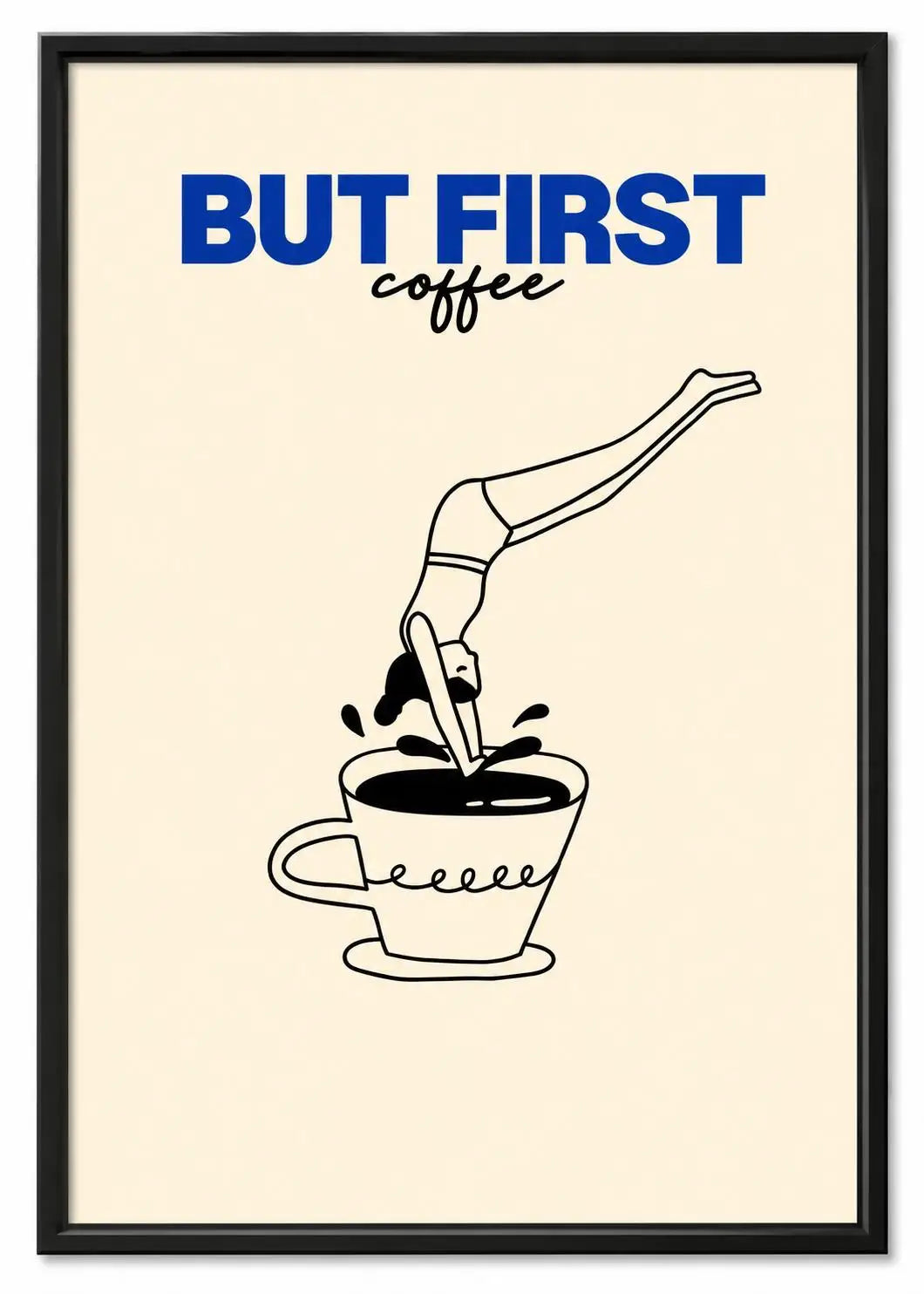 1pc CoffeeClub VintageCoffee ArtPrint WalDecor WithBarista &EspressoMachineDesign Perfect ForKitchen Office,Living Bed Bathroom, Peaceful Pleasures Health and Wellness G4172 30x40cm Wood Framed