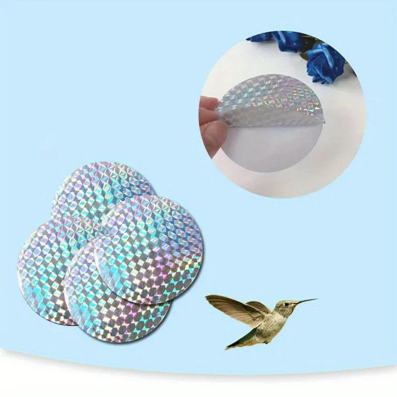 20 pcs Round Paste Type Bird Repellent Tape Reflective Anti Bird Scare Eflective Stick Tape Pigeon Farm Bird Chasing Tools Peaceful Pleasures Health and Wellness